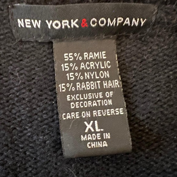 Vintage Beaded Floral Tie Front Bolero Cottagecore Balletcore Black Cardigan XL - Picture 6 of 6